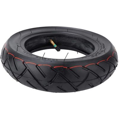Scooter Inflatable Tyre Replacement 10 Inch Solid Rubber Outer Tire & Inner Tube Set Lightweight Scooter Replacement Tires for Electric Scooter