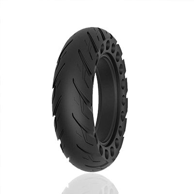 10 Inch Power Wheels Tires Replacement 10x2.50 / 10x2.125 Explosion-proof Solid Tires, Honeycomb Hollow Shock Absorption for Front/rear Tire Electric Scooter Spare Wheels
