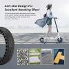 10 Inch Power Wheels Tires Replacement 10x2.50 / 10x2.125 Explosion-proof Solid Tires, Honeycomb Hollow Shock Absorption for Front/rear Tire Electric Scooter Spare Wheels view 2