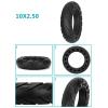 10 Inch Power Wheels Tires Replacement 10x2.50 / 10x2.125 Explosion-proof Solid Tires, Honeycomb Hollow Shock Absorption for Front/rear Tire Electric Scooter Spare Wheels view 3