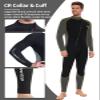 Owntop 5mm Wetsuit for Men - Long Sleeve Full Diving Suits Stretch One Piece Dive Skin UPF50+ Thermal Neoprene Swimwear Ideal for Scuba Surfing Snorkeling, Gray L view 4
