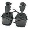 COMBATGEAR Hearing Protection Noise Cancelling Sound Amplification with Gel Ear Pad/ARC Rail Adapter Ideal for Shooting Sport (Black) view 1