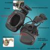 COMBATGEAR Hearing Protection Noise Cancelling Sound Amplification with Gel Ear Pad/ARC Rail Adapter Ideal for Shooting Sport (Black) view 2
