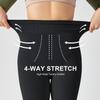 Iserkafe Fleece Lined Tights Women Winter Warm Thick Tights Thermal Velvet Pants Tummy Control Soft Stretchy Black,Footless view 3