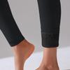 Iserkafe Fleece Lined Tights Women Winter Warm Thick Tights Thermal Velvet Pants Tummy Control Soft Stretchy Black,Footless view 4