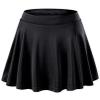 Jugaoge Girls Athletic Skirts Workout Sport Skort with Shorts for Golf Tennis Roller Ice Skating Running Black 14-15 Years view 1
