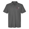 Campus Lab Rogers State University Primary Logo Men's Adult 100% Cotton Knit Polo Shirt, Charcoal, XX-Large view 1