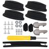 ETFBUY 4 x Suitcase Side Stud Feet Pads Plastic Holders with 7.87inch Handle view 2