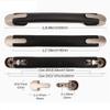 ETFBUY 4 x Suitcase Side Stud Feet Pads Plastic Holders with 7.87inch Handle view 3