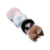 1 Pair Kawaii Round Teddy Bear Ear Hair Clips Brown Headband Cosplay Halloween Animal Ears Clips Flannel Hair Accessories view 4