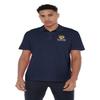 Campus Lab Queensborough Community College Primary Logo Men's Adult 100% Cotton Knit Polo Shirt, Navy, XX-Large view 2