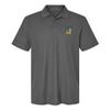 Campus Lab College of Southern Nevada Primary Logo Men's Adult 100% Cotton Knit Polo Shirt, Charcoal, XX-Large view 1