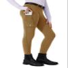 Willit Girls Fleece Horse Riding Pants Equestrian Breeches Kids Winter Riding Tights Thermal Schooling Tights Coffee XXL view 1
