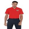 Southern Illinois University Edwardsville Primary Logo Men's Adult 100% Cotton Knit Polo Shirt, Red, XX-Large view 2