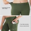 Willit Girls Fleece Horse Riding Pants Equestrian Breeches Kids Winter Riding Tights Thermal Schooling Tights Army Green S view 4