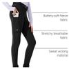 Willit Girls Fleece Horse Riding Pants Equestrian Breeches Kids Winter Riding Tights Thermal Schooling Tights Black L view 4