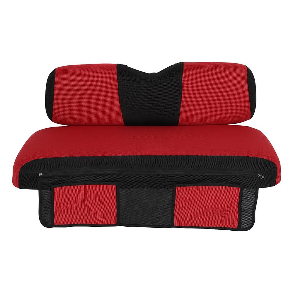 AINTIER Golf Cart Seat Covers Dress UP Older Golf Cart Durable Material Fit Like a Glove for EZGO TXT, Front, Easy to Install, Red and Black