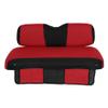 AINTIER Golf Cart Seat Covers Dress UP Older Golf Cart Durable Material Fit Like a Glove for EZGO TXT, Front, Easy to Install, Red and Black view 1