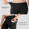 Willit Girls Fleece Horse Riding Pants Equestrian Breeches Kids Winter Riding Tights Thermal Schooling Tights Black M view 4