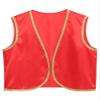 LiiYii Men's Arabian Prince Vest Tops Sleeveless V Neck Vest Cardigan Waistcoat for Halloween Burgundy Small view 3