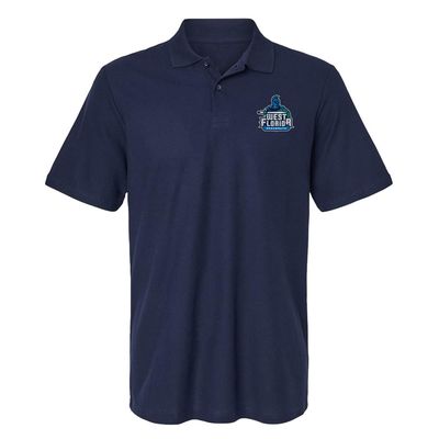 Campus Lab University of West Florida Primary Logo Men's Adult 100% Cotton Knit Polo Shirt, Navy, XX-Large
