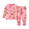 Toddler Girl Boy Cartoon Print Top Pants Casual Loose Home Wear Set For 0 To 7 Years Teen Girl Crop (Pink, 4-5 Years) view 1