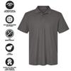 Campus Lab Tiffin University Primary Logo Men's Adult 100% Cotton Knit Polo Shirt, Charcoal, XX-Large view 4