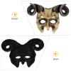 Abaodam Ox Horn Mask Horns Masquerade Animal Half Face Mask for Festival Party Halloween Costume Cosplay view 3