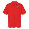 University of Lynchburg Primary Logo Men's Adult 100% Cotton Knit Polo Shirt, Red, XX-Large view 1