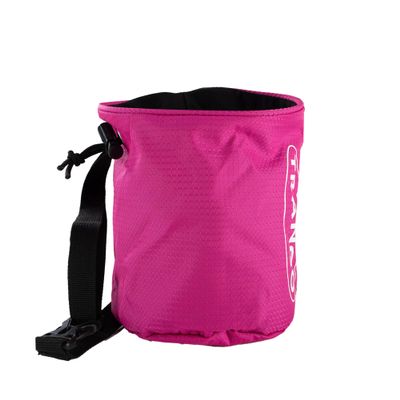 TRANGO Topout Chalk Bag w/Adjustible Belt (Fuscia, Standard) | Rock Climbing Accessories