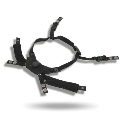 Helmet Suspension System, Adjustable Dial Chin Strap for Fast MICH Wendy Helmet with Nylon Material and 4 Sets of Fastening Screws