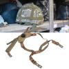 Helmet Chin Strap for Fast MICH Wendy Helmet, 4 Points Tactical Helmet Accessories Retention System Chin Strap, Helmet General Suspension Lanyard with 4 Sets of Fastening Screws view 2