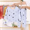 Toddler Girl Boy Cartoon Print Top Pants Casual Loose Home Wear Set For 0 To 7 Years Teen Girl (Light Blue, 3-4 Years) view 2