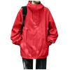 Ymosrh Windbreaker Jackets for Men, Rain Lightweight Packable Coats Men Waterproof Jackets with Hood Men's Jacket Raincoat Mens Coats Impermeables para La Lluvia Hombre Jacket Coat (3XL, Red) view 1