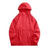 Ymosrh Windbreaker Jackets for Men, Rain Lightweight Packable Coats Men Waterproof Jackets with Hood Men's Jacket Raincoat Mens Coats Impermeables para La Lluvia Hombre Jacket Coat (3XL, Red) view 3