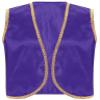 LiiYii Men's Arabian Prince Vest Tops Sleeveless V Neck Vest Cardigan Waistcoat for Halloween Dark Purple XX-Large view 3