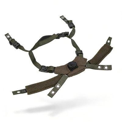 Helmet Chin Strap for Fast MICH Wendy Helmet, 4 Points Tactical Helmet Accessories Retention System Chin Strap, Helmet General Suspension Lanyard with 4 sets of Fastening Screws