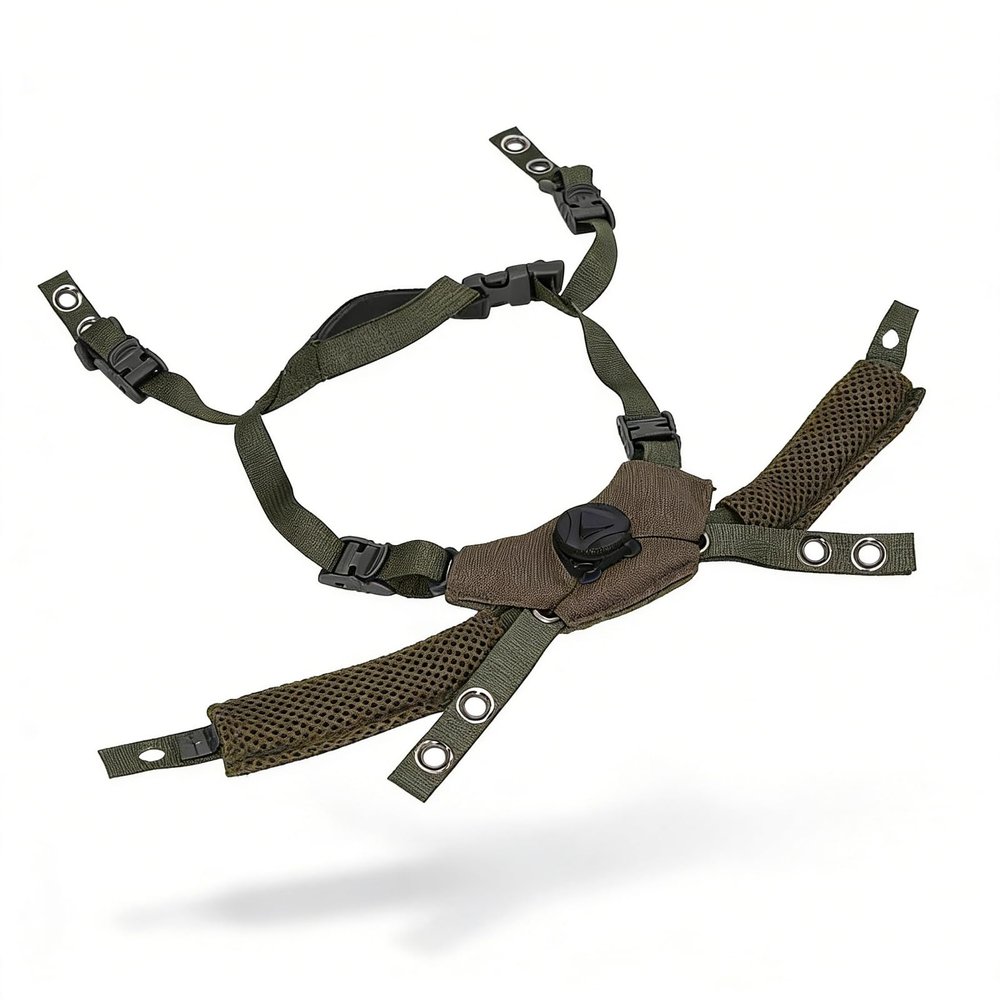 Helmet Chin Strap for Fast MICH Wendy Helmet, 4 Points Tactical Helmet Accessories Retention System Chin Strap, Helmet General Suspension Lanyard with 4 sets of Fastening Screws