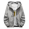 Ymosrh Rain Jackets for Men Waterproof, Windbreaker Jacket Mens Lightweight Hooded Raincoat Jackets Waterproof Hoodie Ultra Light Jacket Packable with Hood Big and Jackets Coats (XL, Gray) view 1
