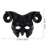 Abaodam Ox Horn Mask Horns Masquerade Mask Animal Half Face for Festival Party Halloween Costume Cosplay view 2