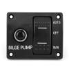 Bilge Pump Switch Panel 3 Way Auto Off Manual 12V 24V LED Indicator Built In 15A Circuit Breaker view 1