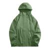 Ymosrh Waterproof Jacket, Rain Lightweight Packable Coats Men Jackets with Hood Windbreaker Jacket Mens Jacket Big and Tall Jacket Men's Coats for Breathable Jackets Coat (XXL, Green) view 3