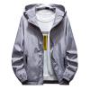 Ymosrh Mens Rain Jacket, Windbreaker Lightweight Packable Jacket Windproof Waterproof Coat Winter Jackets for Men Jackets Big and Tall Jackets Long with Hood Men's Coats Jacket (M, Gray) view 1