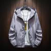 Ymosrh Mens Rain Jacket, Windbreaker Lightweight Packable Jacket Windproof Waterproof Coat Winter Jackets for Men Jackets Big and Tall Jackets Long with Hood Men's Coats Jacket (M, Gray) view 2