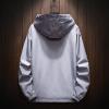 Ymosrh Mens Rain Jacket, Windbreaker Lightweight Packable Jacket Windproof Waterproof Coat Winter Jackets for Men Jackets Big and Tall Jackets Long with Hood Men's Coats Jacket (M, Gray) view 3