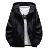 Ymosrh Jacket for Men, Windbreaker Lightweight Packable Jacket Windproof Waterproof Rain Coat Cool Jackets Men Chaqueta Impermeable para Hombre Long Jacket Men's Mens Jackets Coats (7XL, Black) view 1