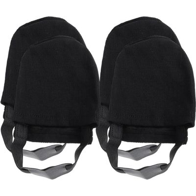 Sosoport Bowling Shoe Covers 2 Pairs Black Cotton Cloth Slider