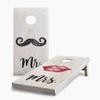 Skip's Garage Mr and Mrs Lips Wedding 2x4 Cornhole Boards - All Weather Bags - Include Hole + Edge Lights + Score view 1