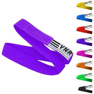 YNR Premium Gymnastic Bar Loops Straps, hand grip, palm protection, guards (32CM, Purple)