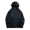 Ymosrh Mens Coats and Jackets, Rain Lightweight Packable Coats Men Waterproof Jackets with Hood Windbreaker Jacket Big Tall Coats Jacket Coats for Jacket Men's Coat Jackets (M, Black) view 4